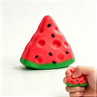 1 Stück handtellergroßes, künstliches Frucht-Squishy, ​​rot-gelb, mit langsamer Rückfederung, ideal als Einzugsgeschenk