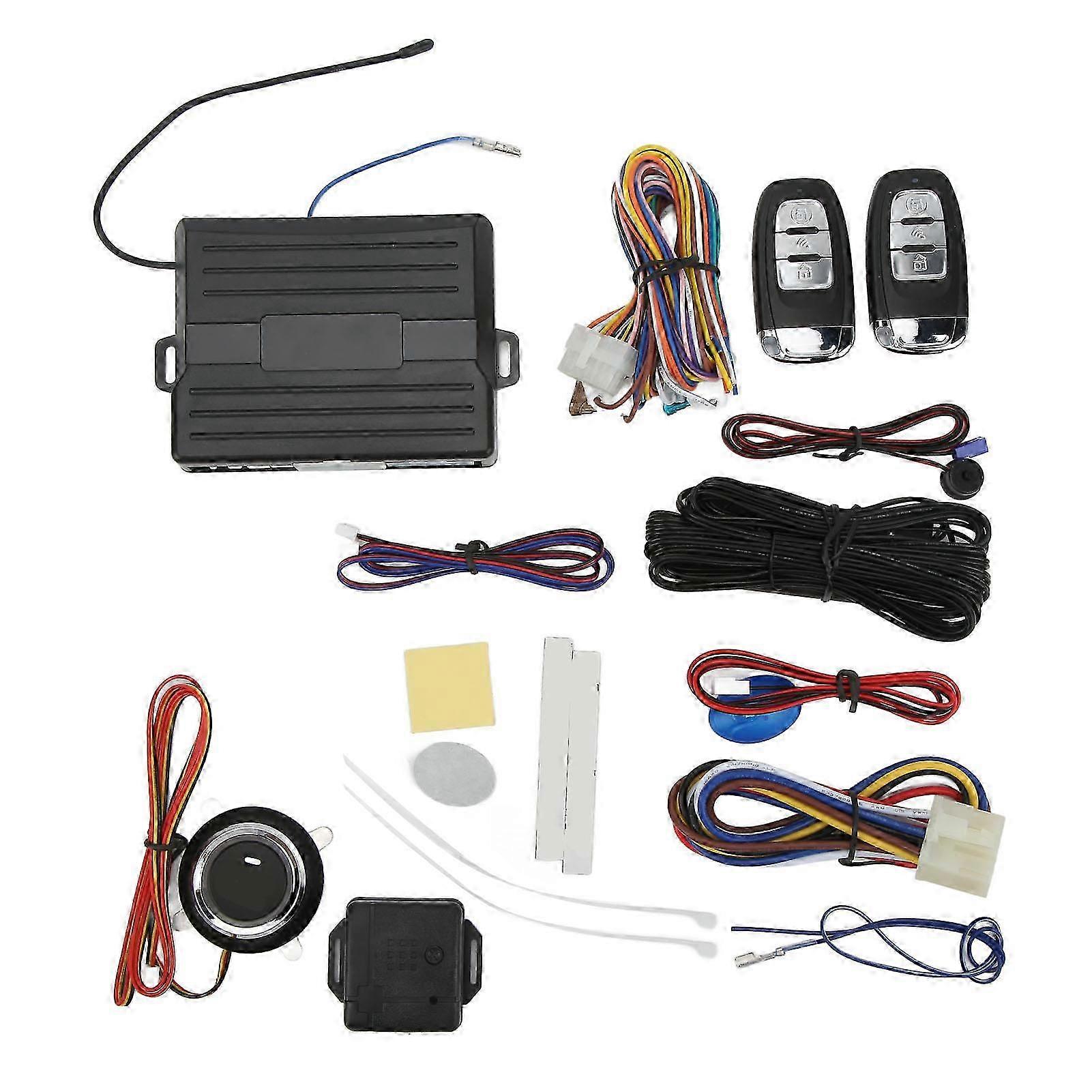 Compatible with vehicle-mounted 12V PKE keyless entry system with remote engine start function.