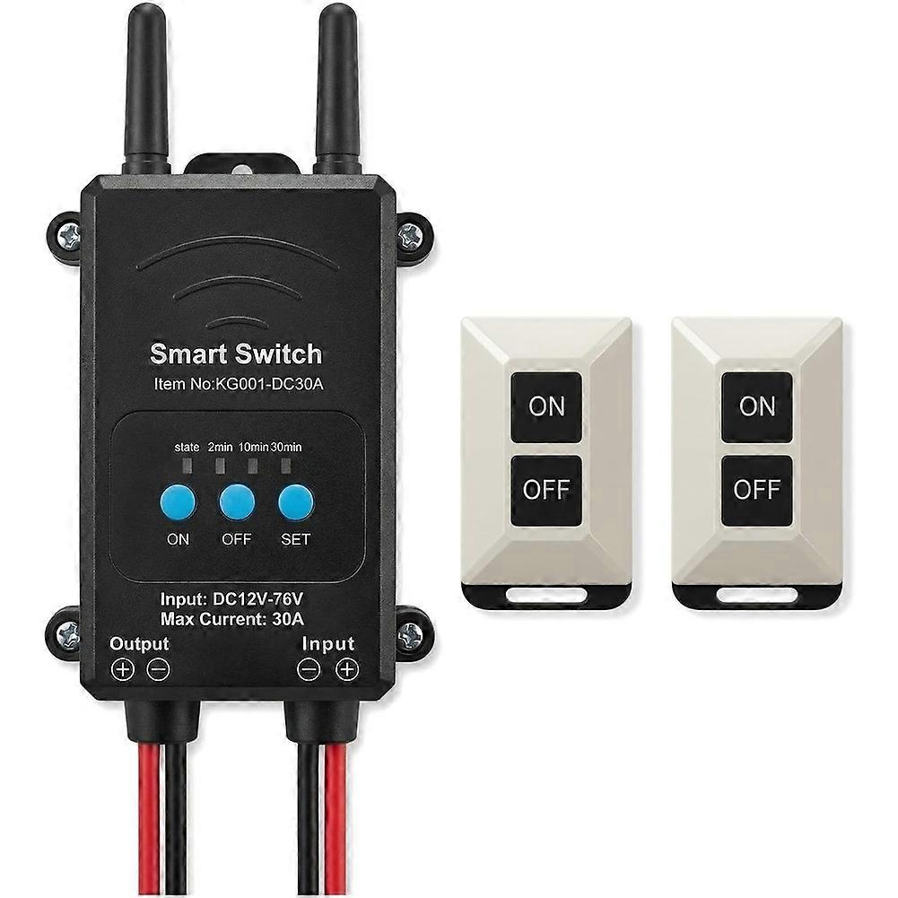 DC Wireless Remotes Switch,Bluetooth Remote Control DC12-76V,Wireless Relay Switch Work for Agricultural Control