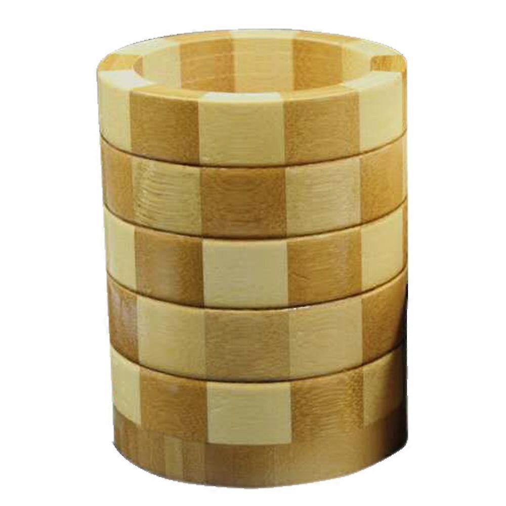 Round Shaped Bamboo Kitchen Utensil Holder Kitchen Tools Organizer
