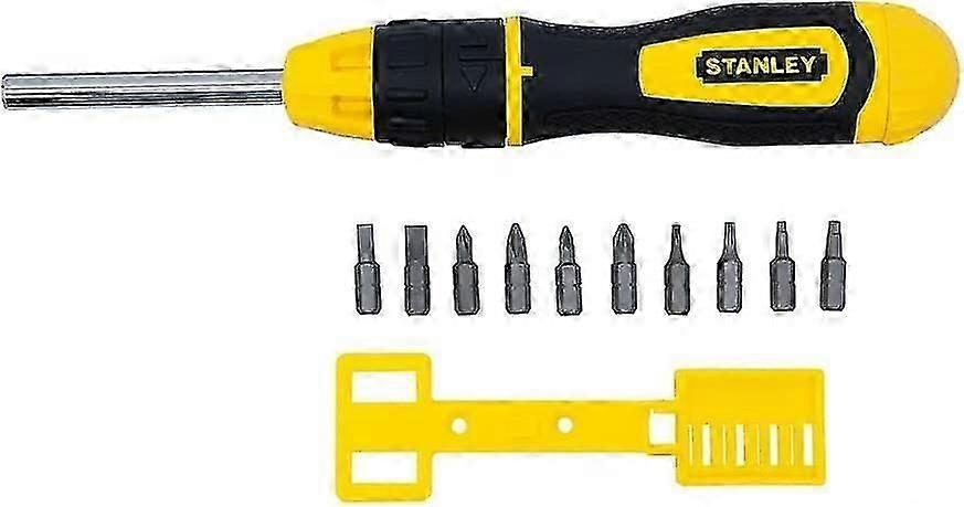 0-68-010 Multibit Ratchet Screwdriver + 10 Bits (yellow) (11pcs/set)