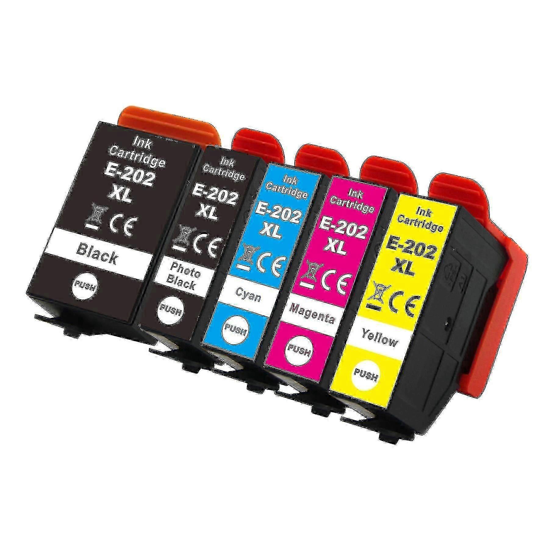 202XL Compatible Cartridges - 5-Pack Multipack Replacement Inks for Printers
