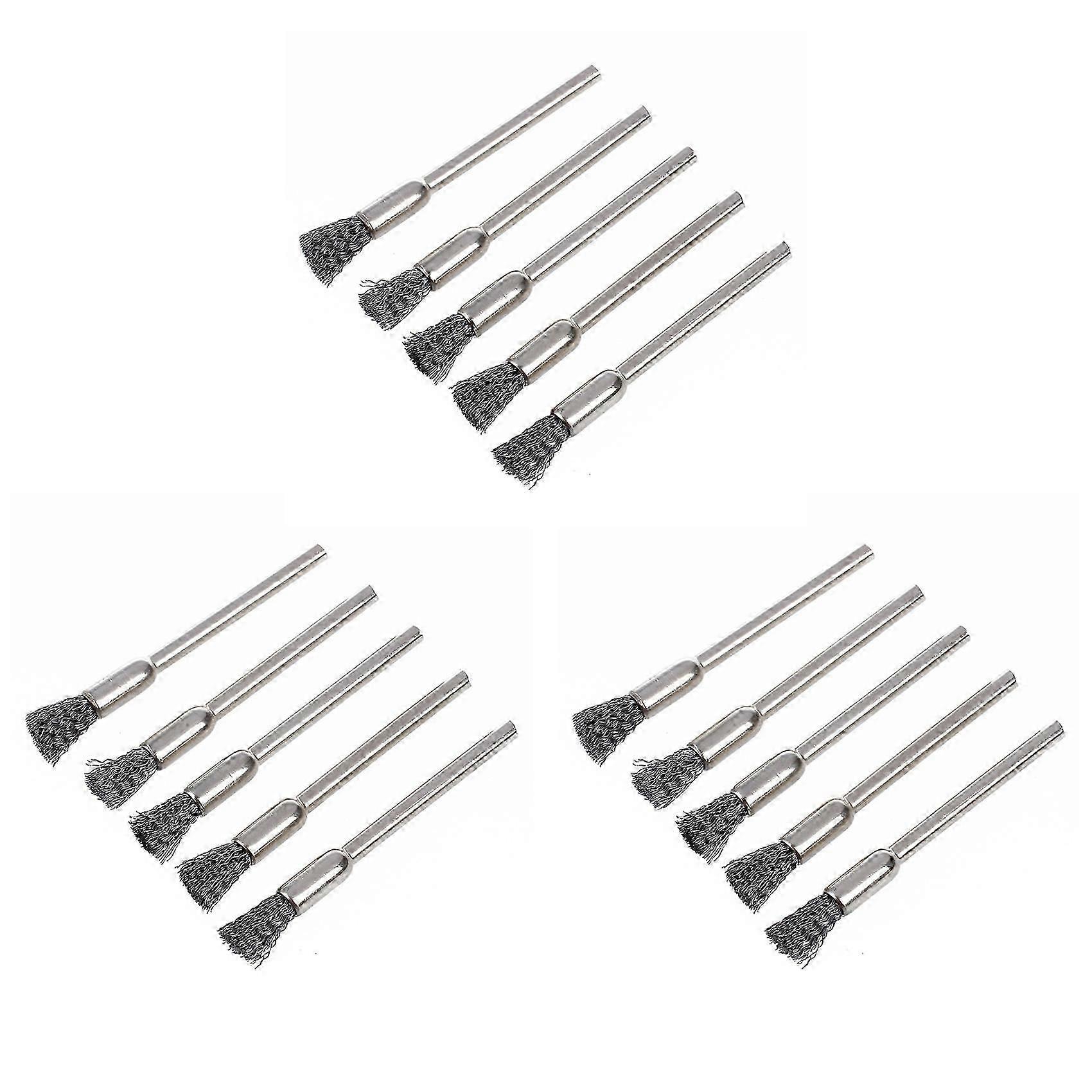15x Wire Brush for Drill 3 mm