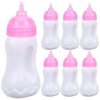 10pcs baby doll mamadeiras miniatura frasco de leite pequeno suco garrafa baby doll acessórios