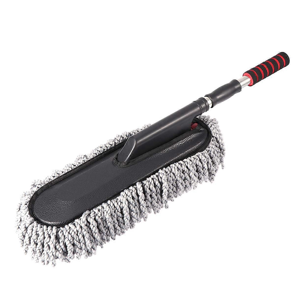 Super Soft Car Duster Set for Dashboard and Windshield, Long Handle Scratch Cleaning