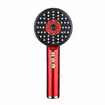 Electric Massage Comb and Hair Smoothing Comb, USB Rechargeable 3-Speed Adjustable, Ergonomic Design for Scalp Massage and Detangling, Travel-Friendly