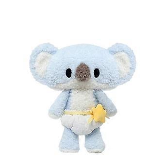 Small Dewa Koala Stuffed Animal Plush Toy, Cute Standing Cuddly Doll With Decor Outfit for Display & Gift