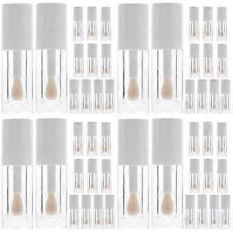 Lip Gloss Tubes with Wand for Storage Use 48Pcs White Plastic Tubes Bulk