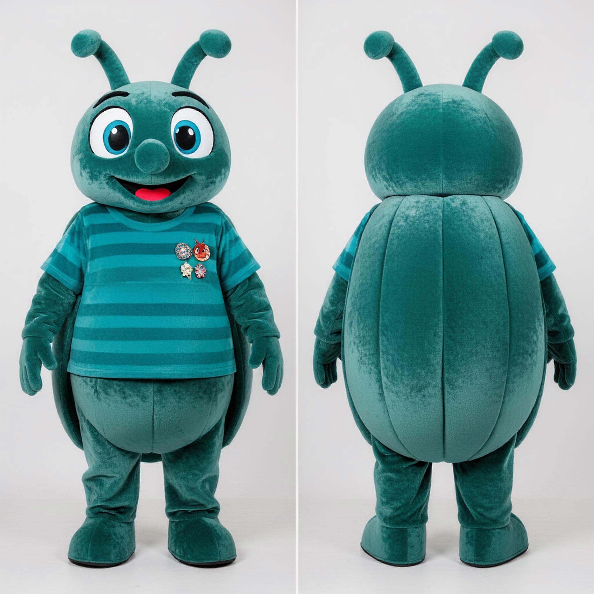 MASTICOT Teal Velvety Beet Mascot