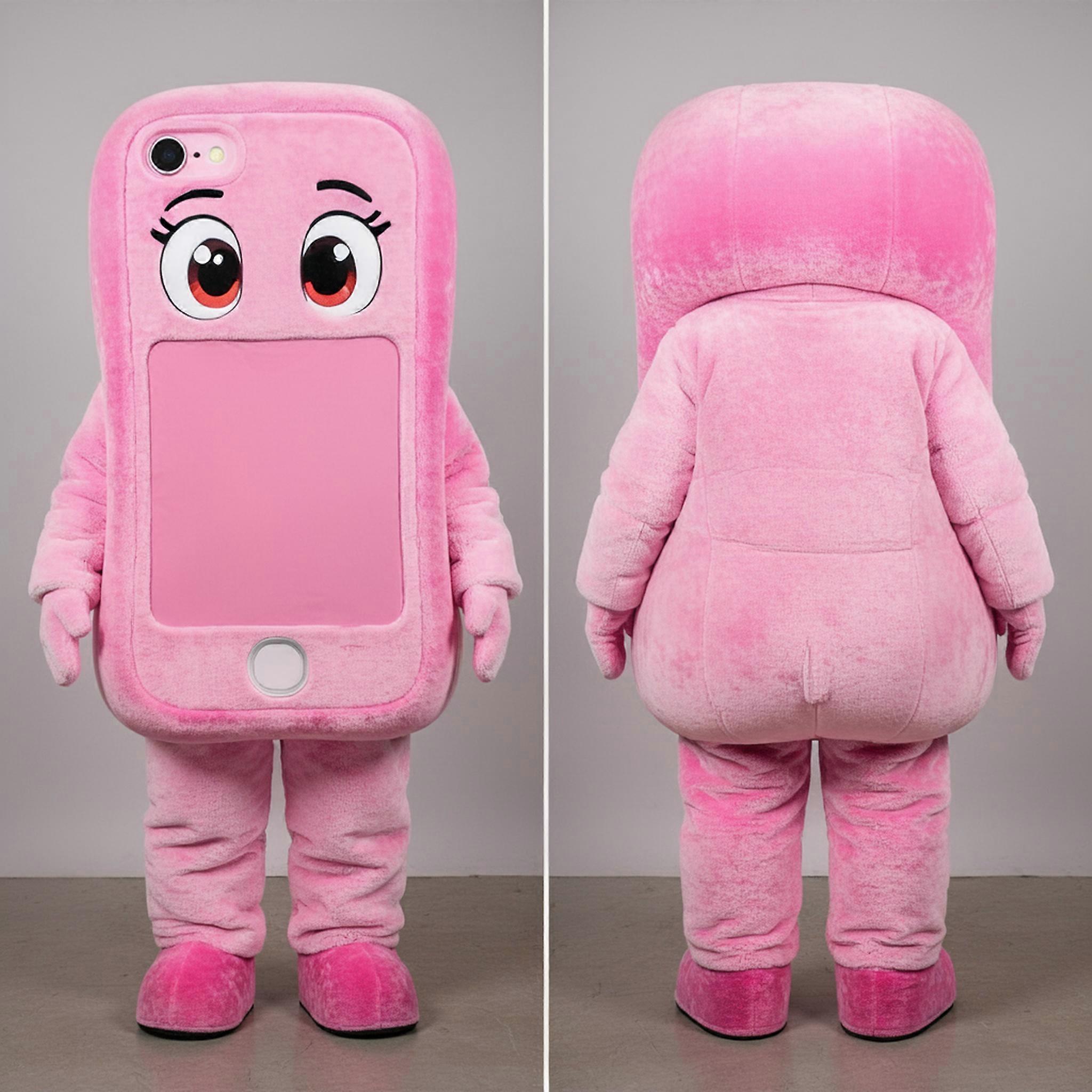MASTICOT Pink Velvety Mascot