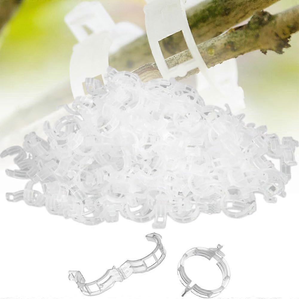 300 white plastic plant clips