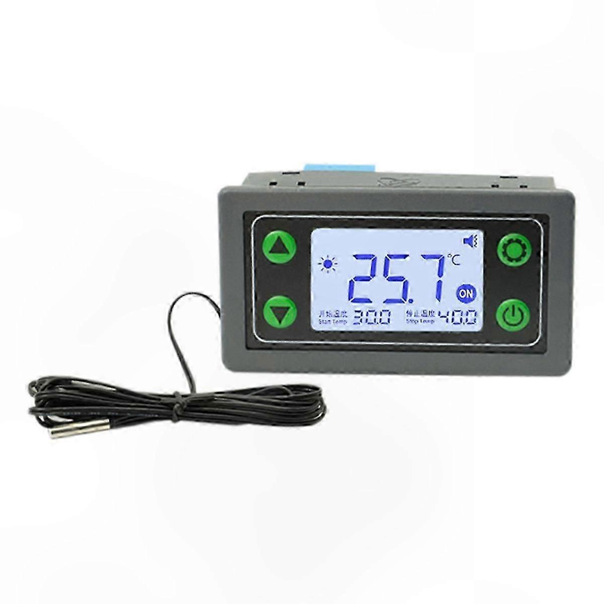 Digital Thermostat Controller with High/Low Temperature Alarm and LED Display