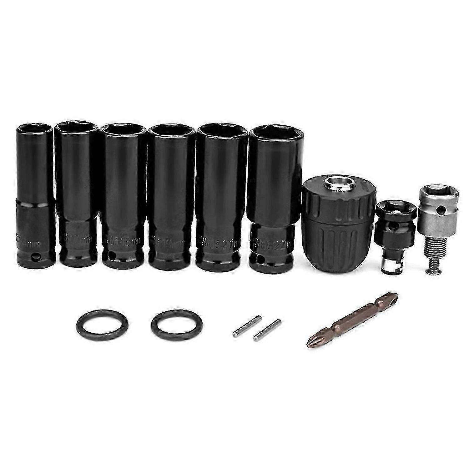 14Pcs Electric Impact Wrench Hexs Socket Adapter Kit