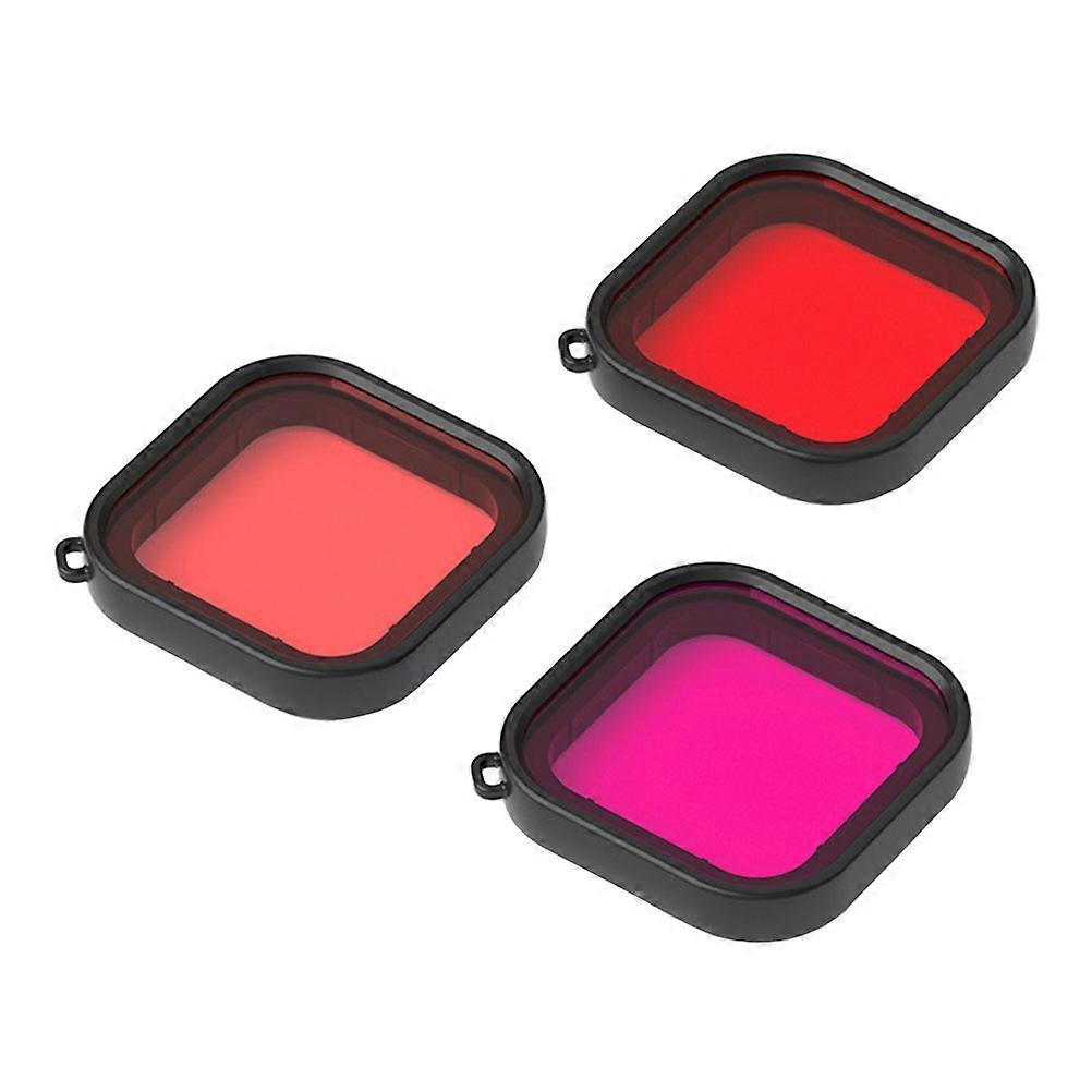 Camera Diving Filter 3Pcs for 8 Waterproof Camera Housing