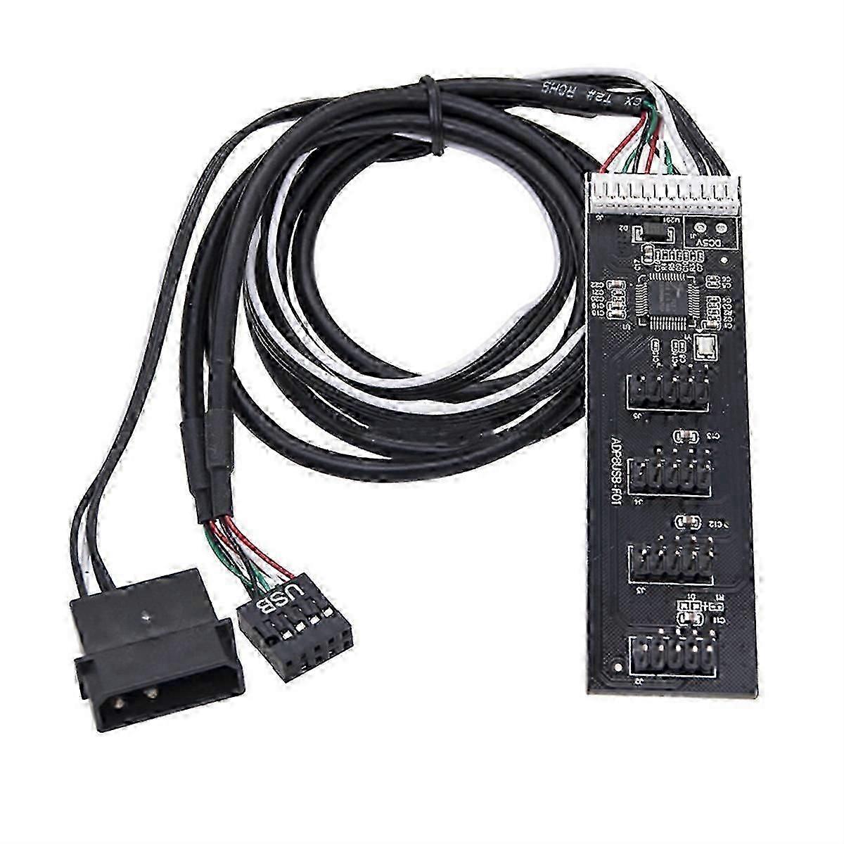 Hub Splitter with IDE Interface Cable for PC Mainboard Adapter-JXLGV