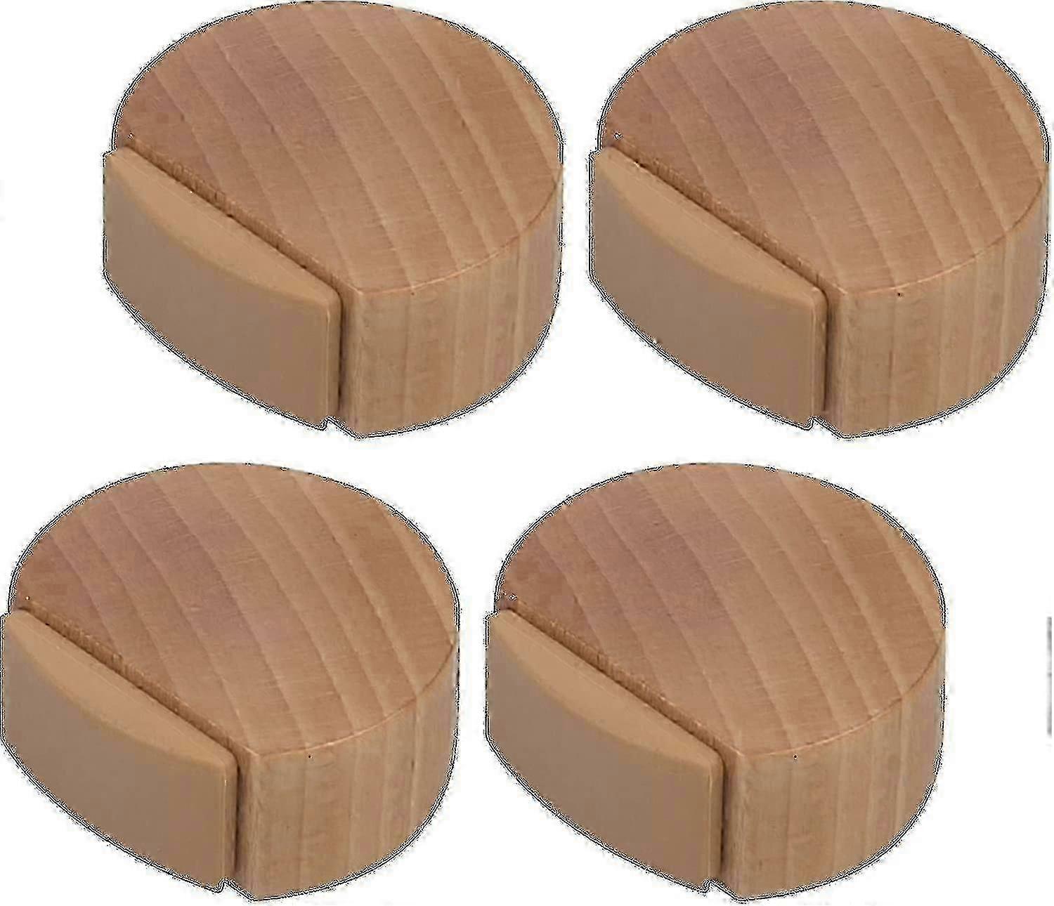 Beech Wood Adhesive Door Stopper Set