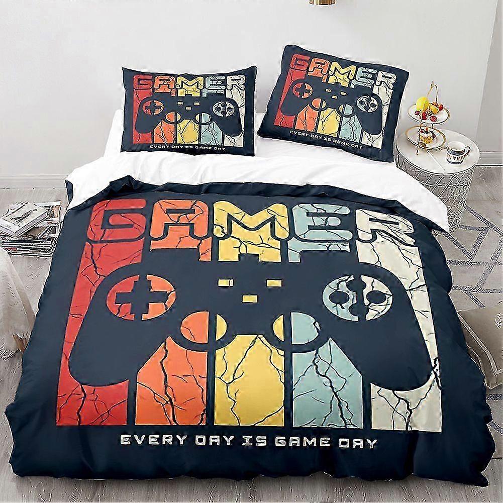 3D Gamepad Printed Full Bedding Set