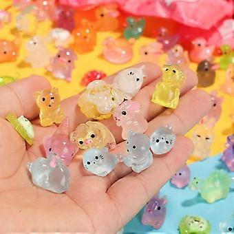 10 stk. søte mini-harpiksdyrfigurer, modell, blindpose, leker, action-overraskelsesdukker, figurer til barn, gaver