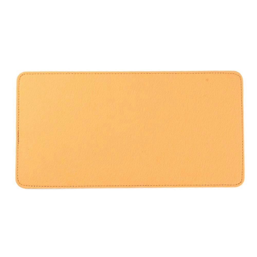 2pcs Felt Inserts bag Bottom Cushion Pad Rectangle Yellow 35x18x0.45cm