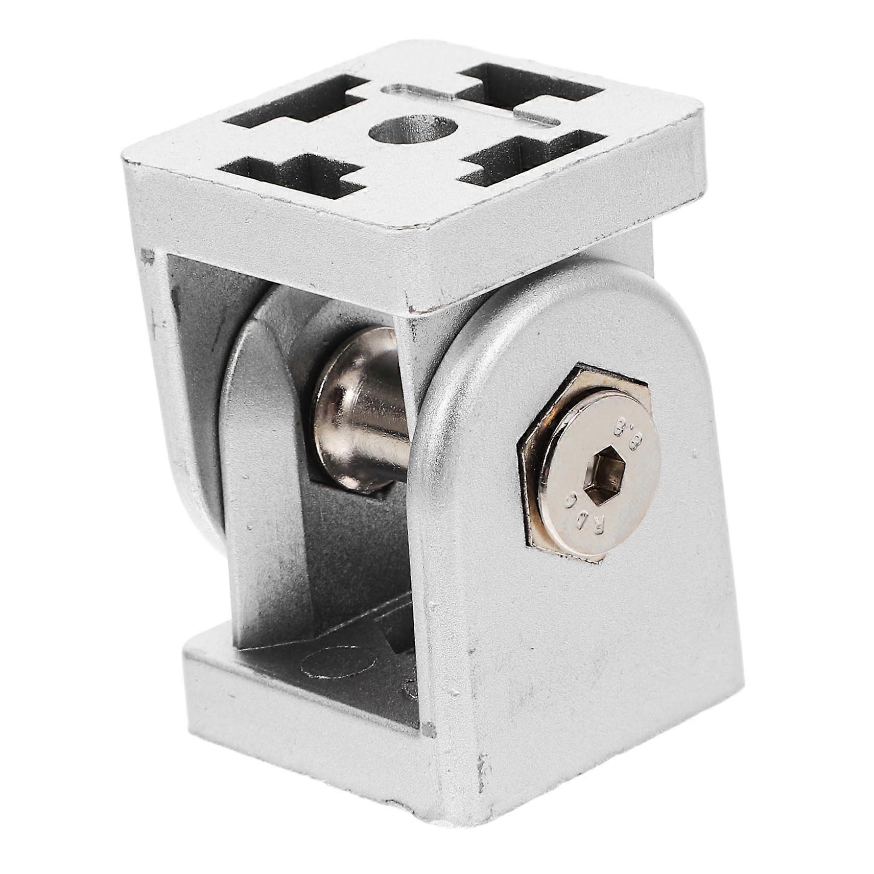 Aluminum Profile Connector Adjustable Hinge Joint with Precision Angle Control Silver