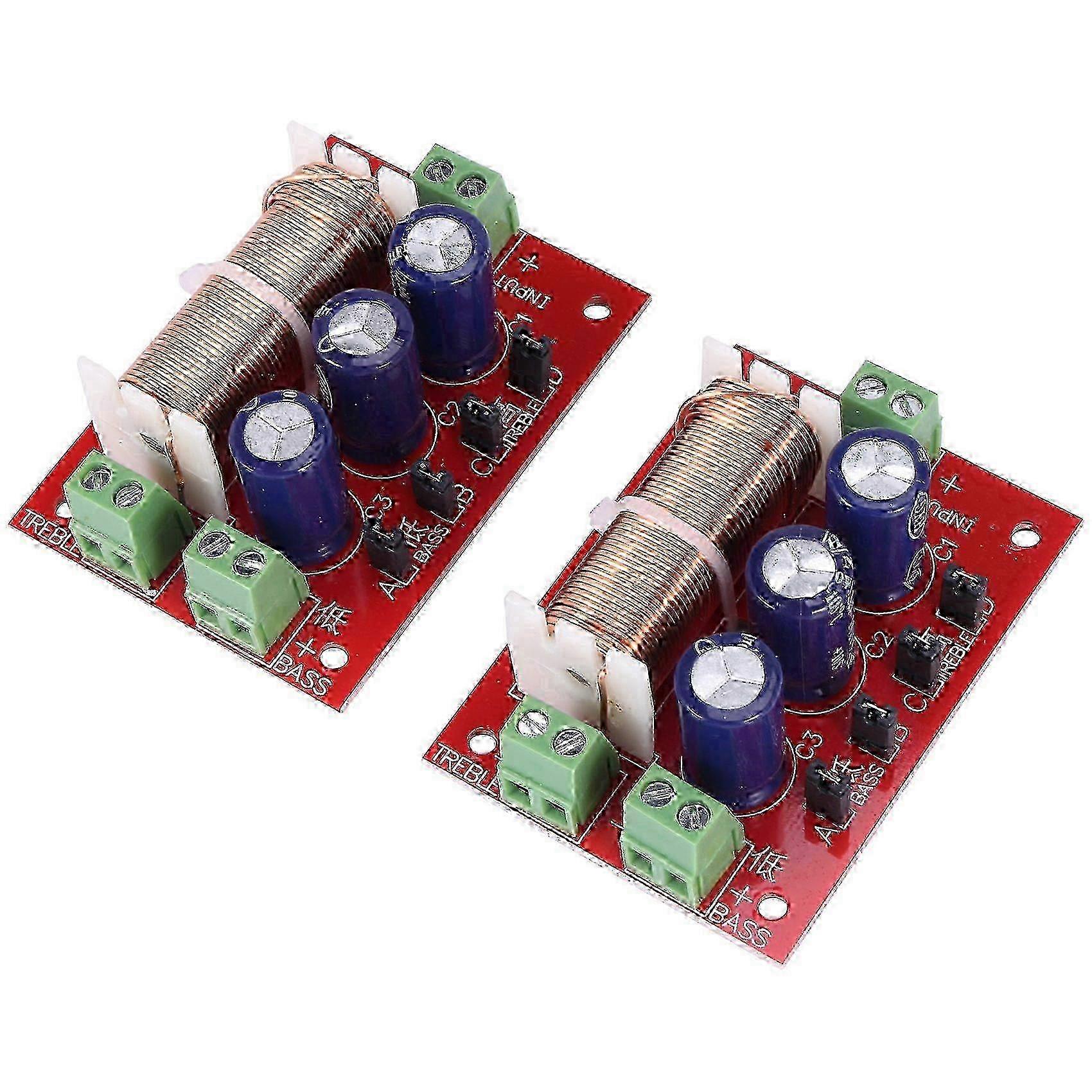2Pcs 400W Speaker Crossover Tweeter Bass Filter