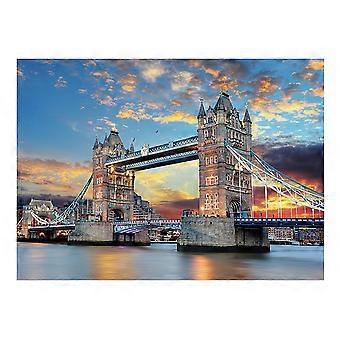 1000 Piece London Bridge Adult Jigsaw Puzzle, Challenging Design with Alphabet Back Labels