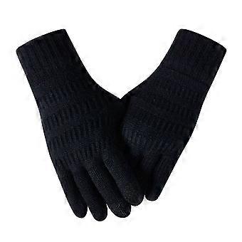 Guanti in maglia per touchscreen da uomo e donna, guanti termici invernali caldi, guanti con fodera in peluche spessa per il freddo, ideali per gli spostamenti all'aperto e per inviare messaggi.