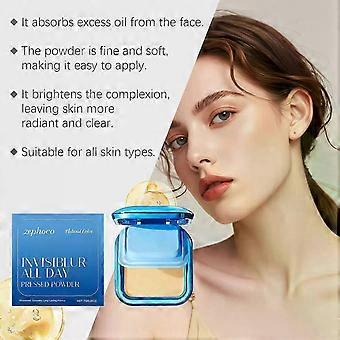 Ultra Cover Powder Foundation,Full Coverage Matte Finish,One-Swipe Flawless Pressed Powder with Oil_yzad