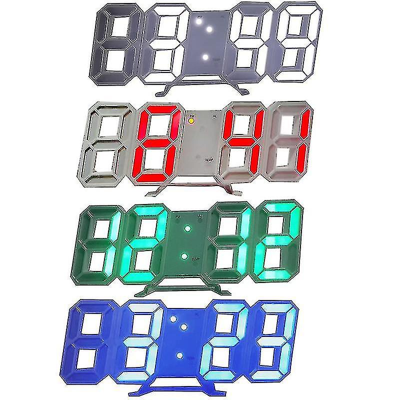 Digital Clock Alarm Clock 3d Led Electronic Alarm Clock Clock Temperature Clock