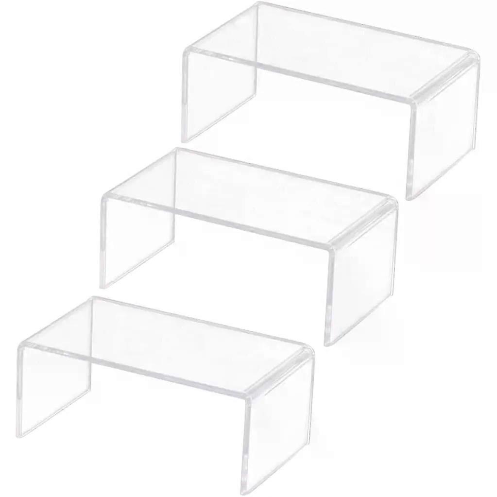 Shoe Display Risers 3pcs U Shaped for Home Organisation