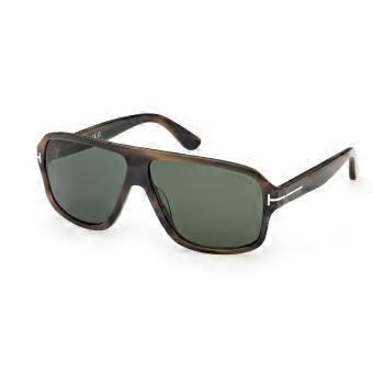 Tom Ford FT1335 WILLIAM-02 55N Full Rim Pattern Grey Brown Tortoise Men Pilot Sunglasses UV3 Original