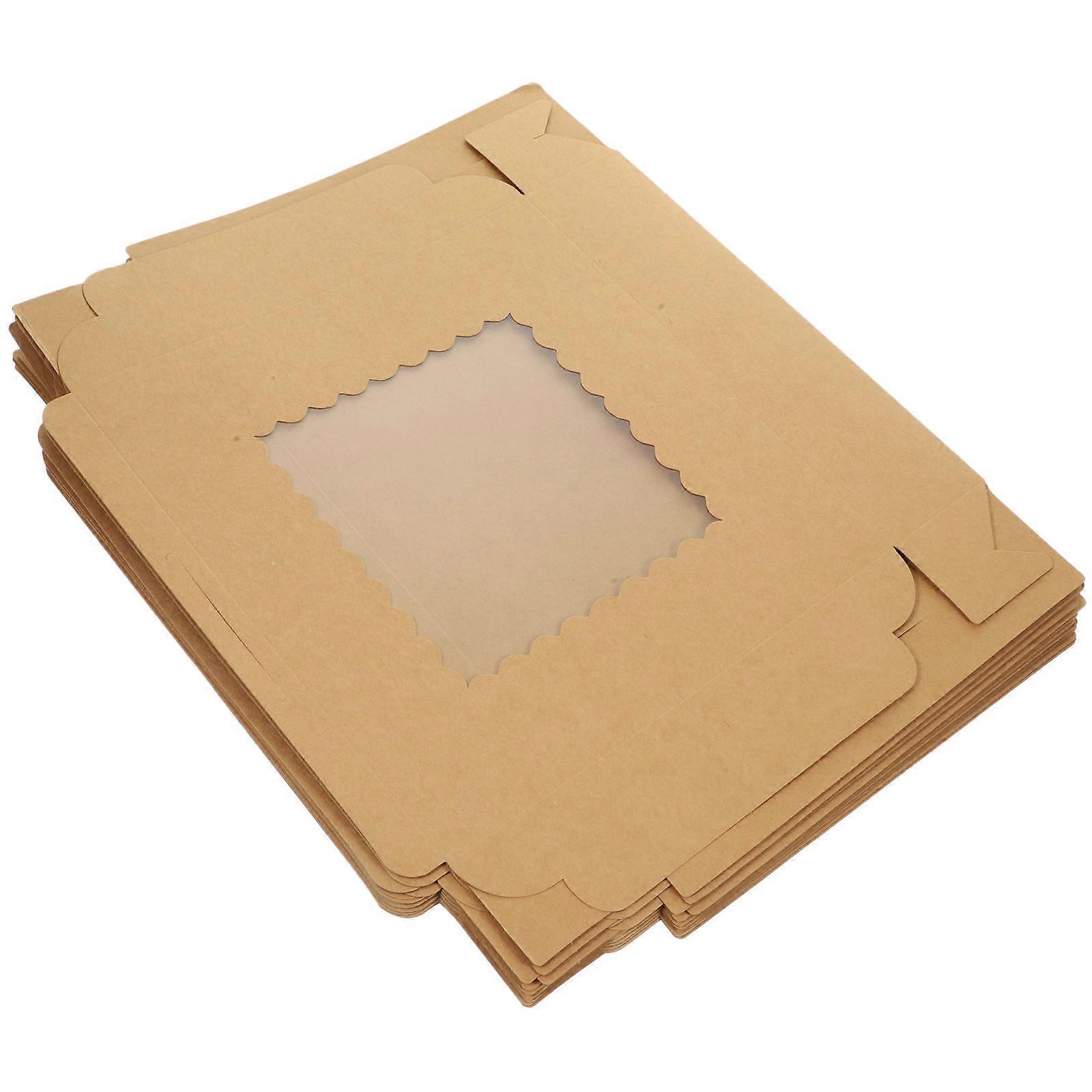 Bakery Pie Boxes compatible with Storage 12Pcs Pastry Cookie Biscuits Paper Boxes