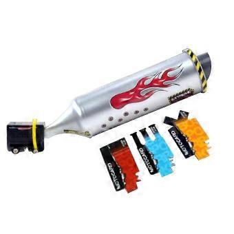 Turbinas de plástico Tubo de escape de bicicleta Wild Sound Motorcycle Effects Ferramentas de ciclismo Compatible-o