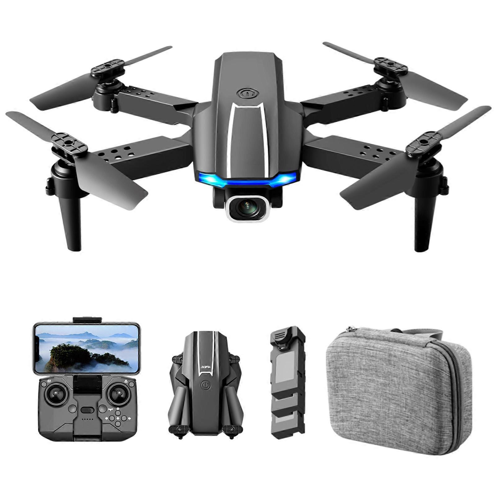 RC Drone with Camera 4K Dual Camera RC Quadcopter with Function Trajectory Flight Gesture Control Storage Bag