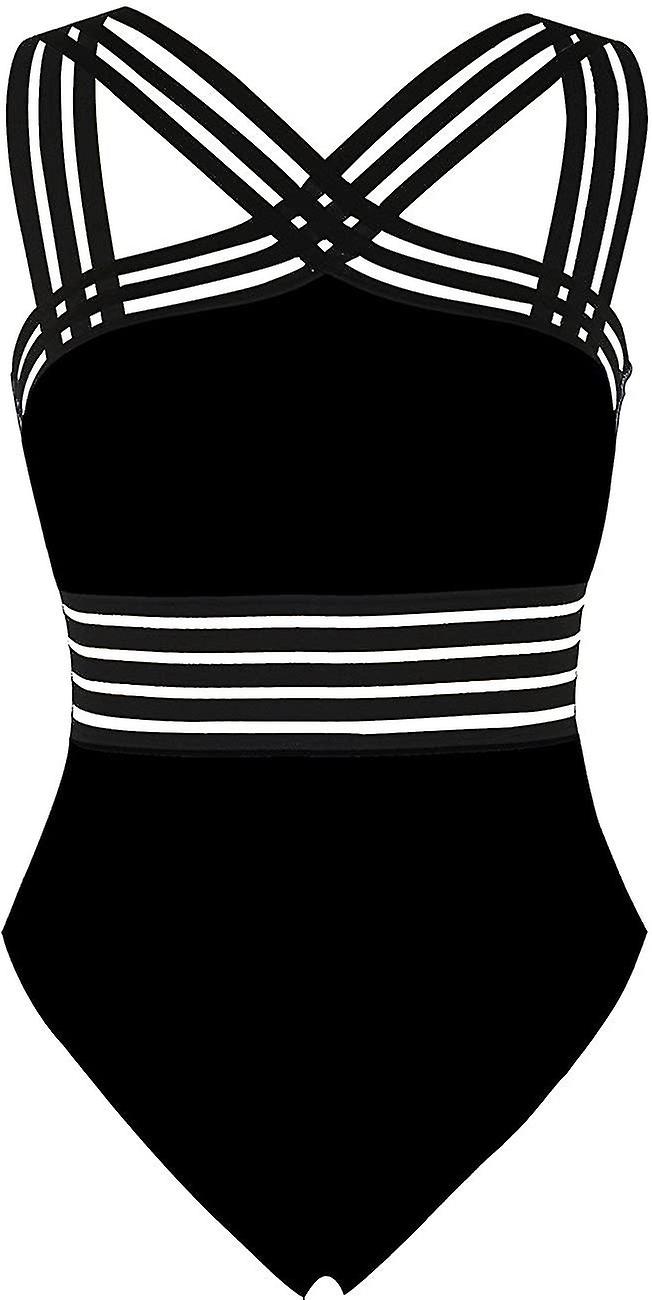 Femmes One Piece Maillot de bain frontal Crossover Maillots de bain