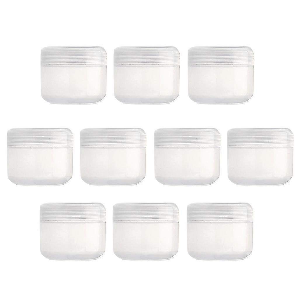 Refillable Plastic Empty Face Cream Cosmetic Container with Lid Clear-100g