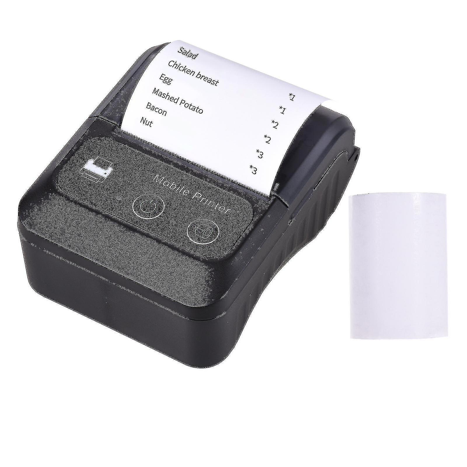 Stampante termica portatile per ricevute Wireless Bt Mini Receipt Pos Mobile Printer. Esc / pos compatibile con Android Ios Windows