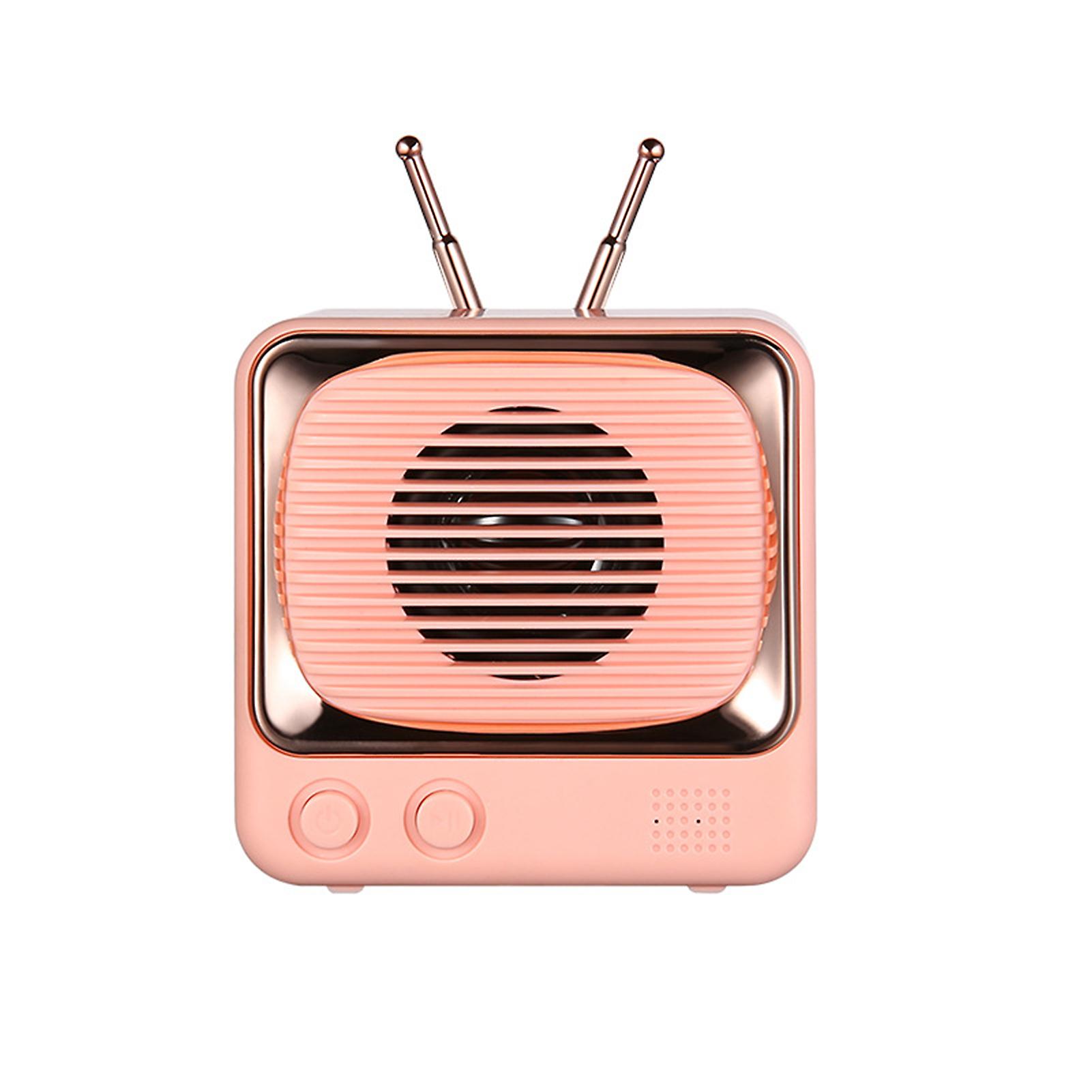 Retro Tv Shape Classic Style Bluetooth Speaker Portable Mini Wireless Sound Speaker For Home Office