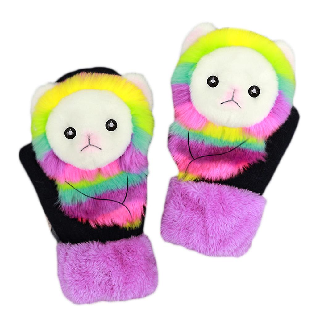 Winter Nette Fäustlinge Plüsch Handschuhe Handschuhe Cartoon Handschuhe Kinder Handschuhe Tier