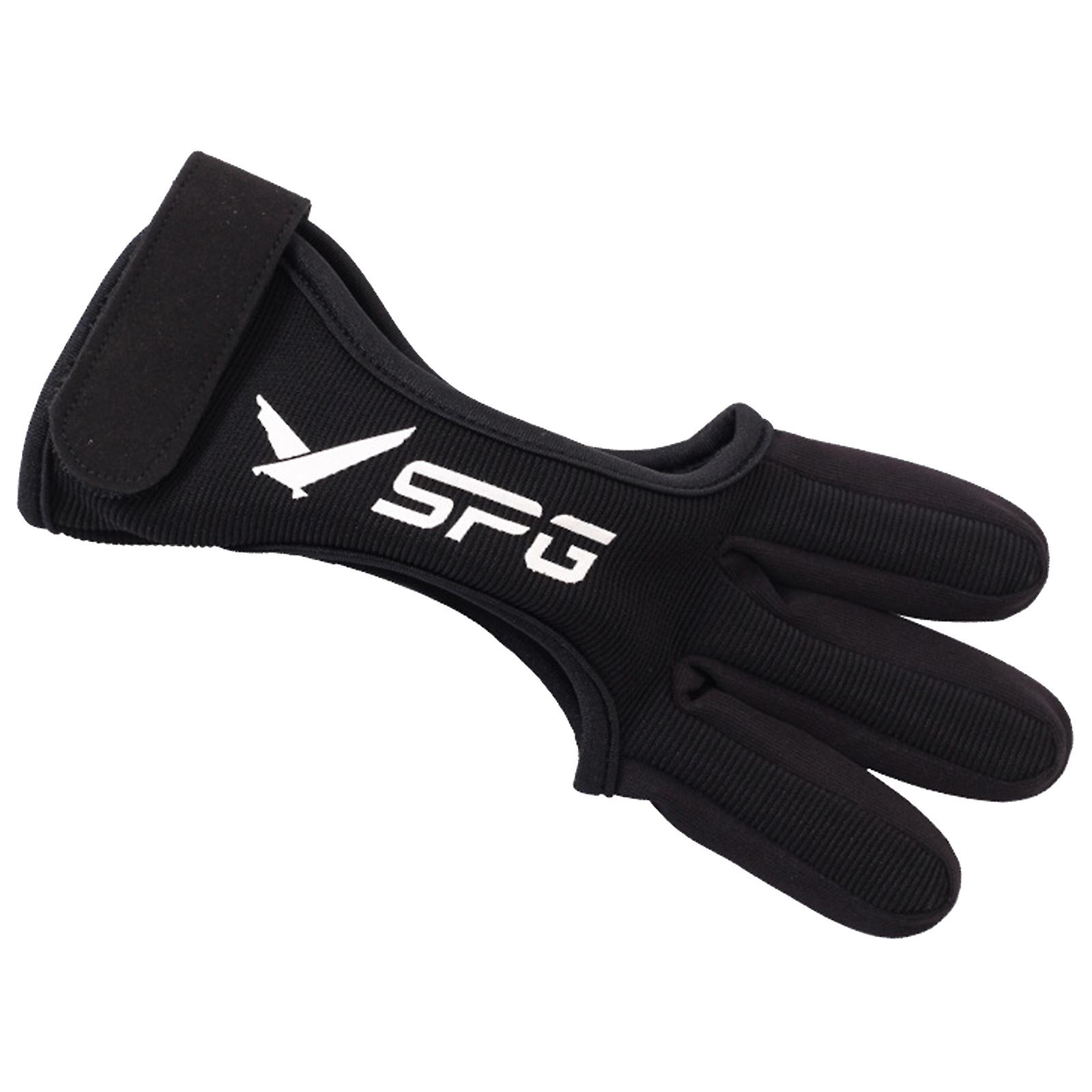 Bogenschießhandschuh 3 Finger Guard Finger Tab Schützende Lederhandschuhe zum Schießen