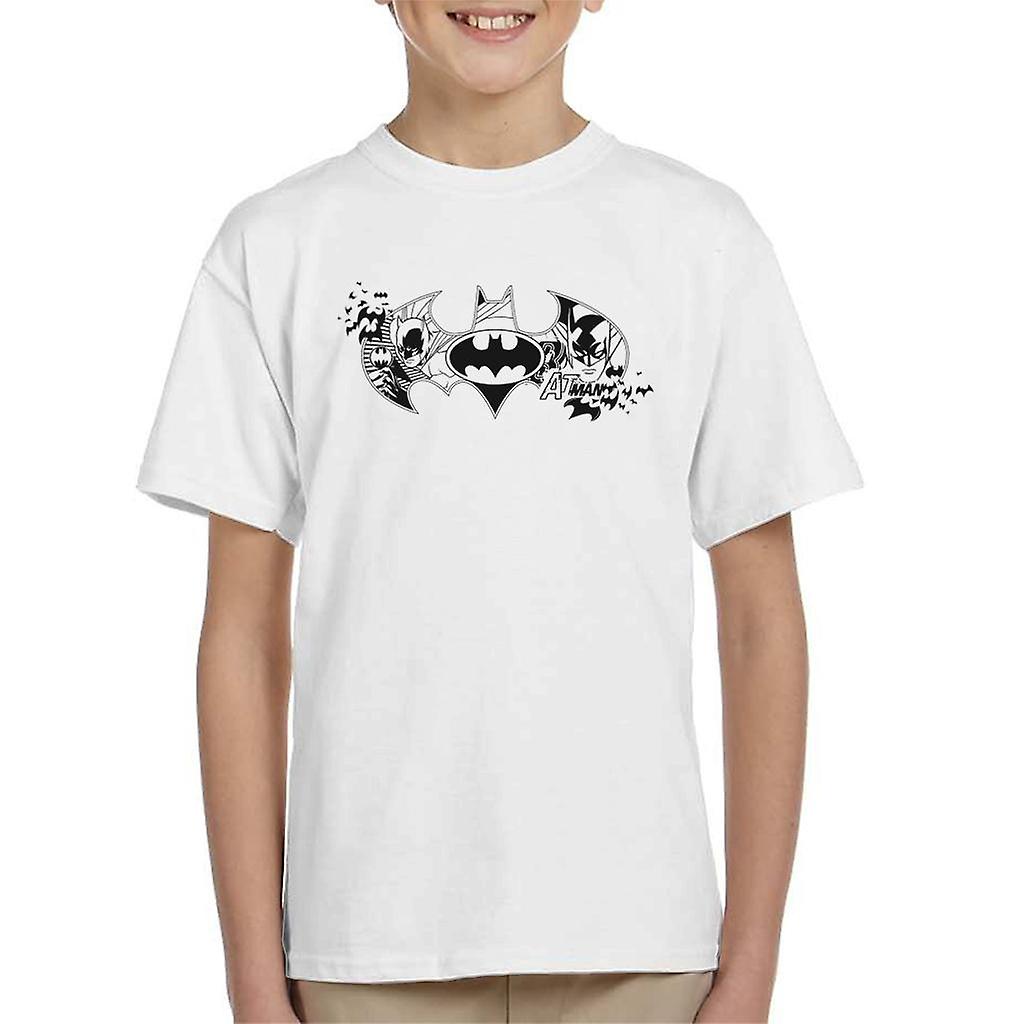 Batman Bat Symbol Montage Detské tričko