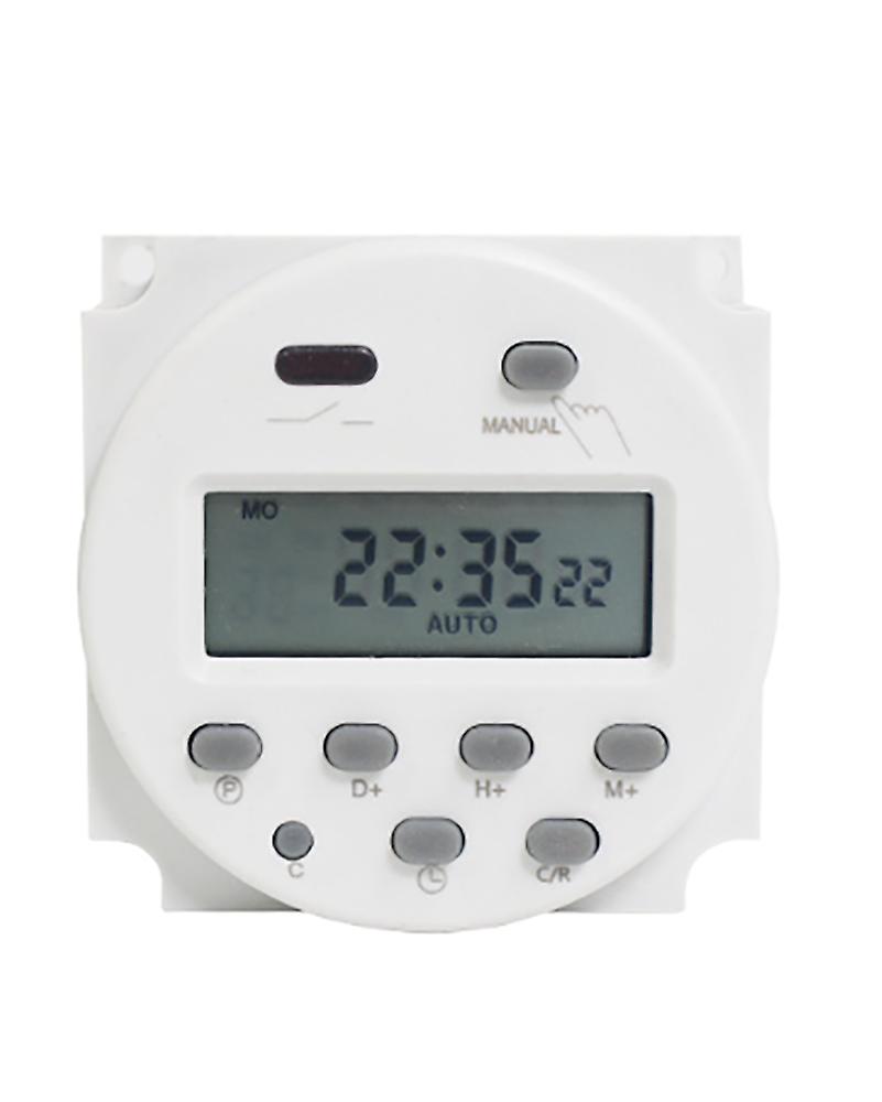 Electronic timer 16A programs Programmable LCD display 60x60x32mm