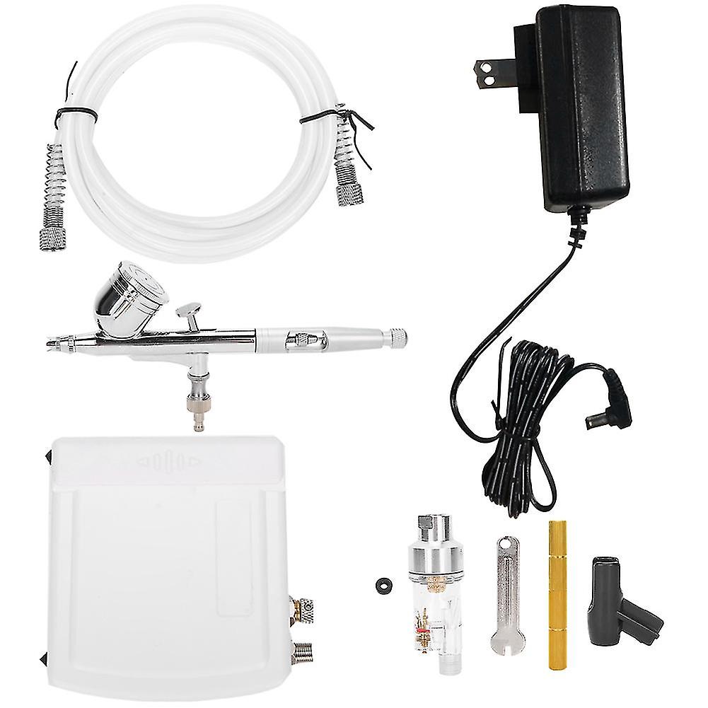 Multipurpose Airbrushing Kit Gravity Feed Dualaction Airbrush Set Td08acsf+130sc (0.3 Caliber) 100240vus Plug