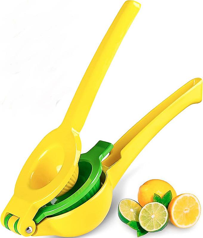 Metal 2-in-1 Manual Lemon Lime Squeezer - Hand Juicer Lemon Squeezer Gets Every Last Drop - Max Extraction Citrus Juicer - Easy-to-use Lemon Juicer Sq