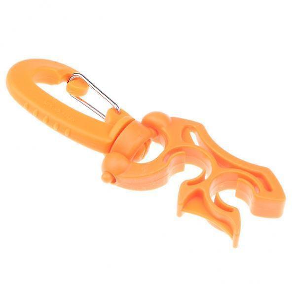 5xScuba الغوص حامل خرطوم BCD مزدوج مع مشبك برتقالي