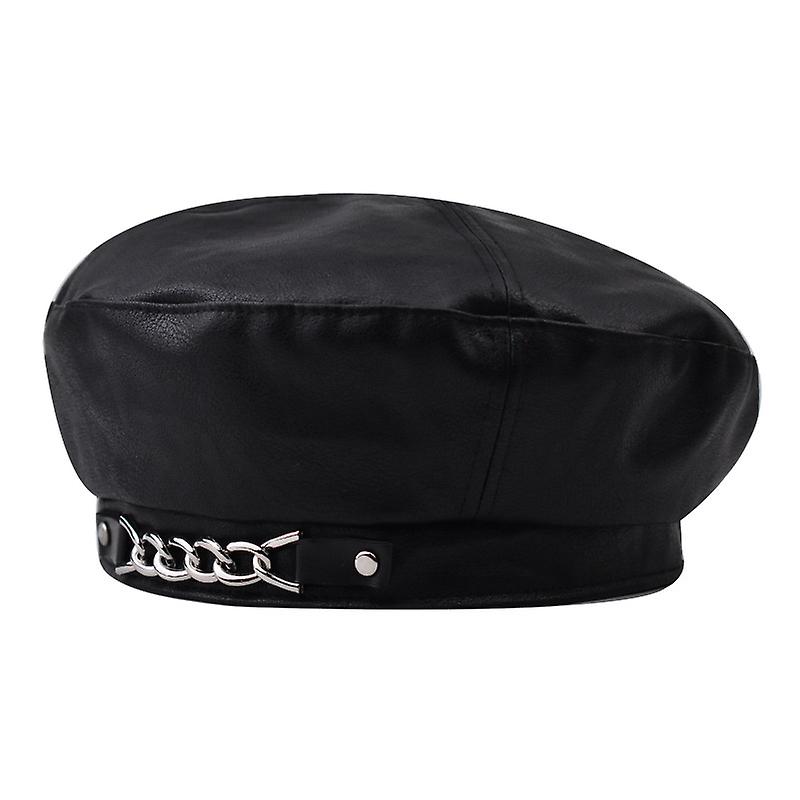 Breda Hat Kvinde Efterår Og Vinter Læder Hat Bei Bud Hat