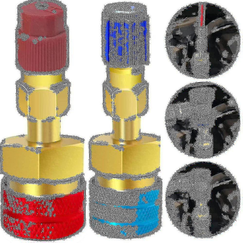 A/c R1234yf Quick Coupler Connector Adapters High/low Manifold Ac Gauge Auto Set(free Shipping)
