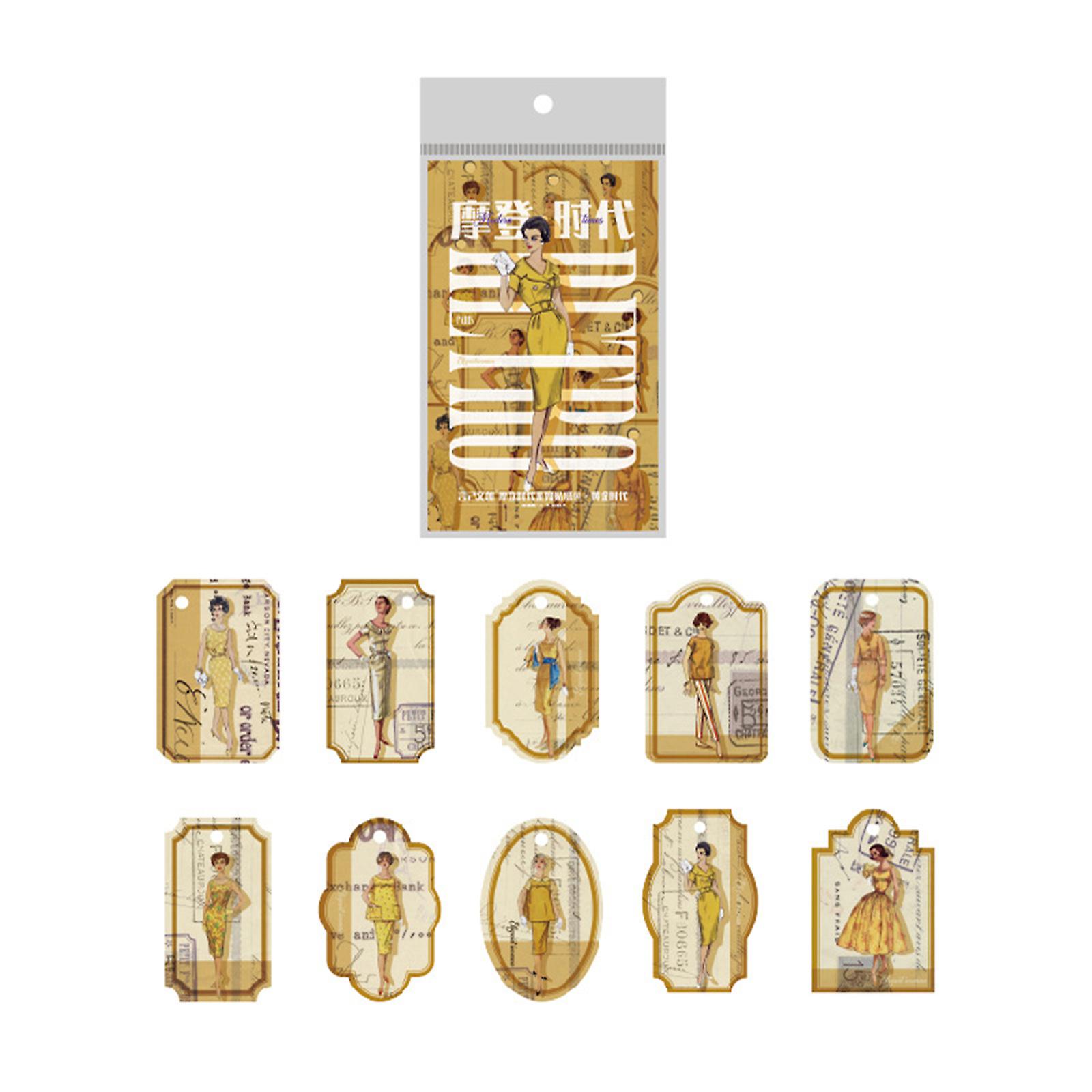 Exquisite Retro Scrapbooking Stickers for DIY Scrapbooking Journaling Calendar