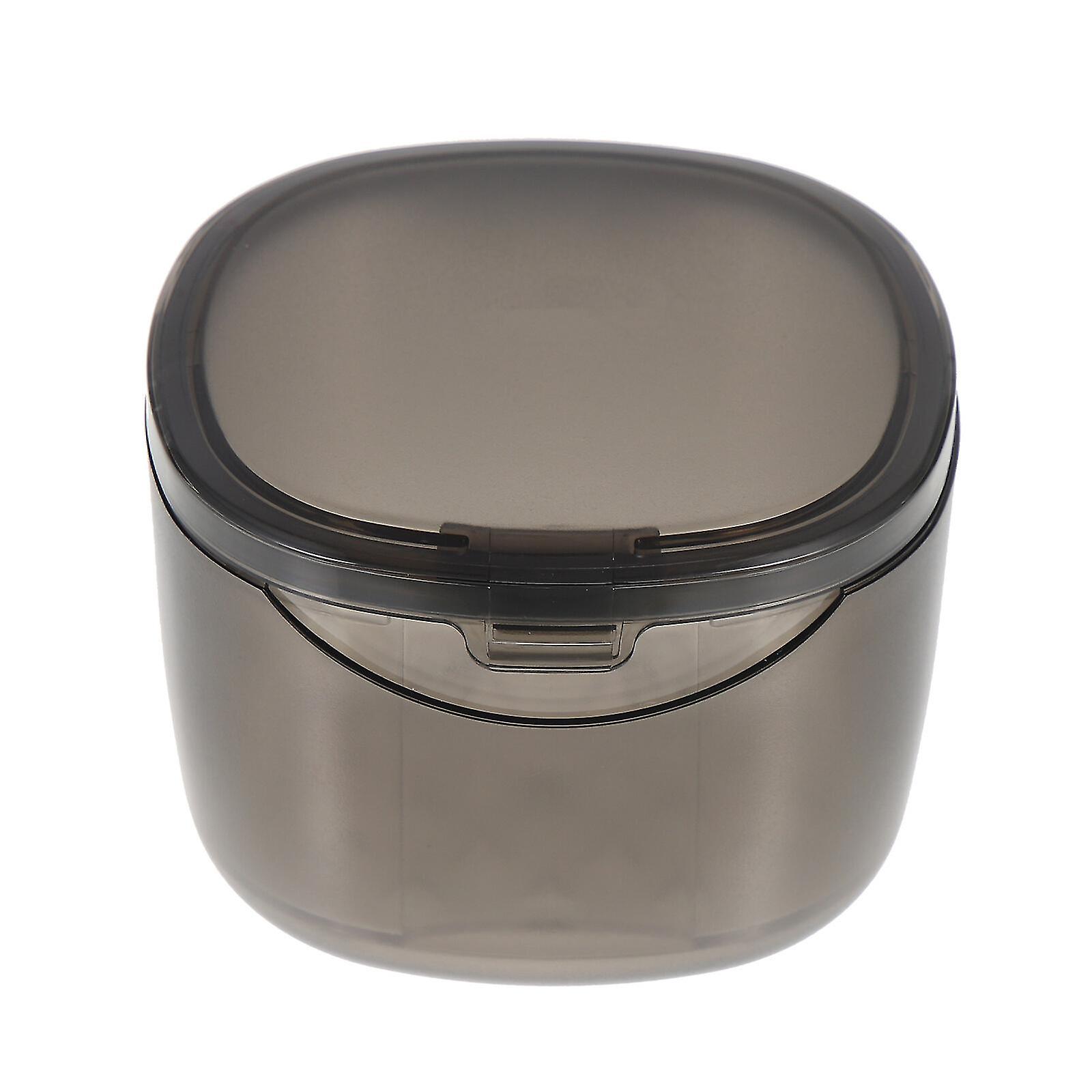 Portable Denture Case Professional Denture Container Cleaning Retainer Case Denture Accessory