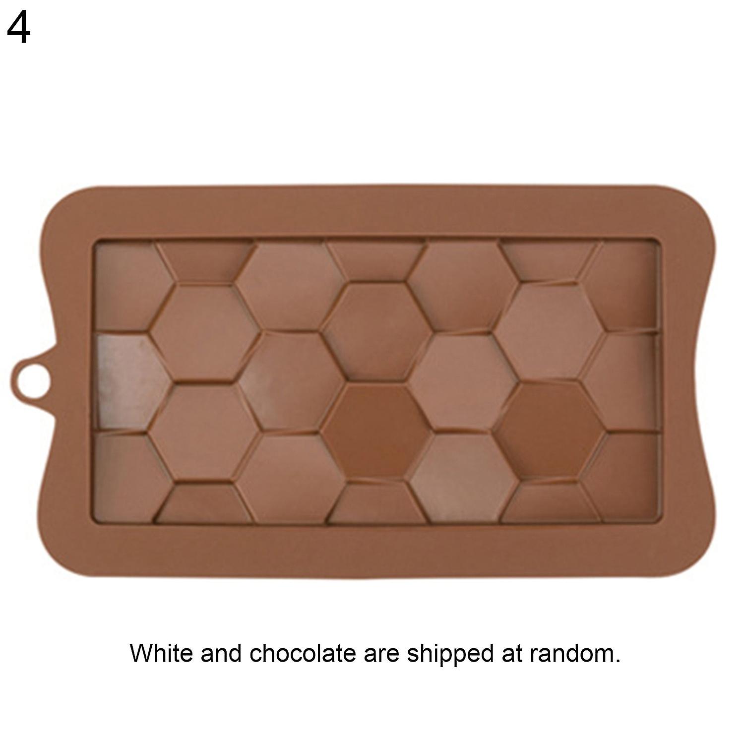 ZHOUBA Chocolate Mold Block Dots Design Heat-Resistant Silicone Candy Biscuit Mould Pan for Kitchen